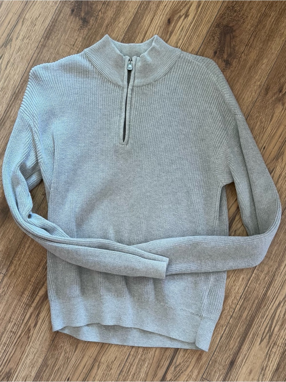 GAP kids Light Gray Half-Zip Sweater